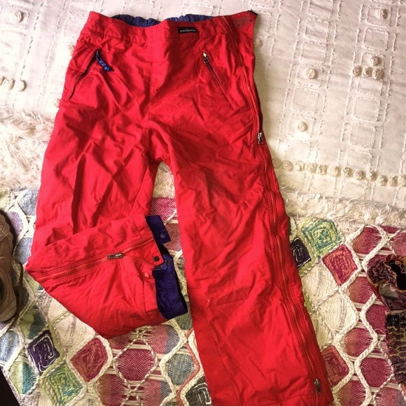 Vintage kids Patagonia snow pants ski zip 14 boys - Picture 1 of 6